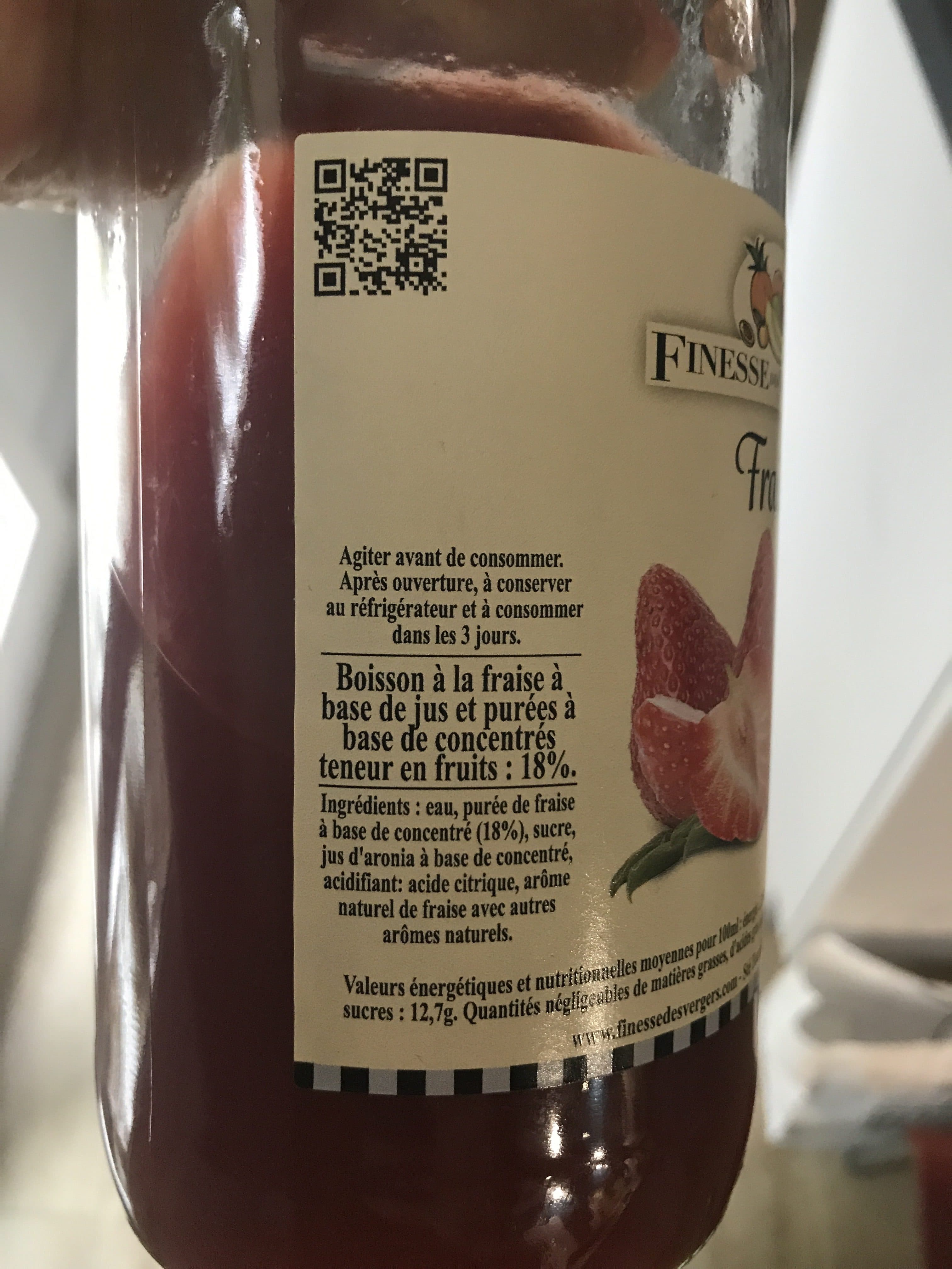 Finesses Des Vergers Fraise packshot