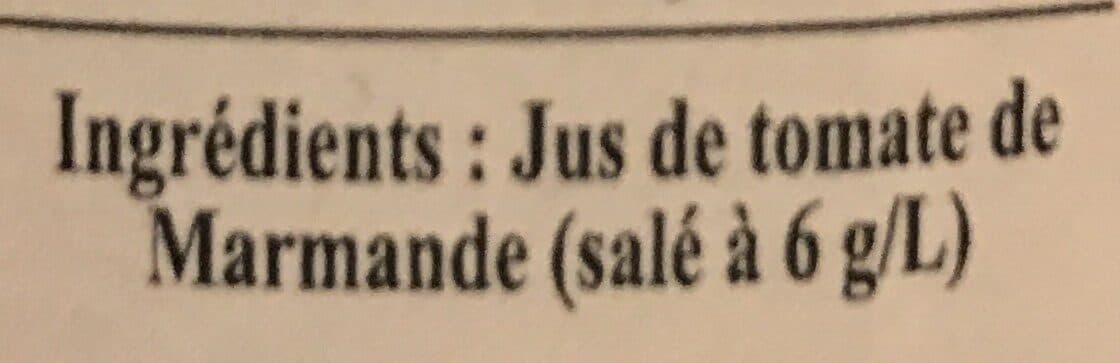 Finesse des Vergers Pur jus de tomate de Marmande packshot
