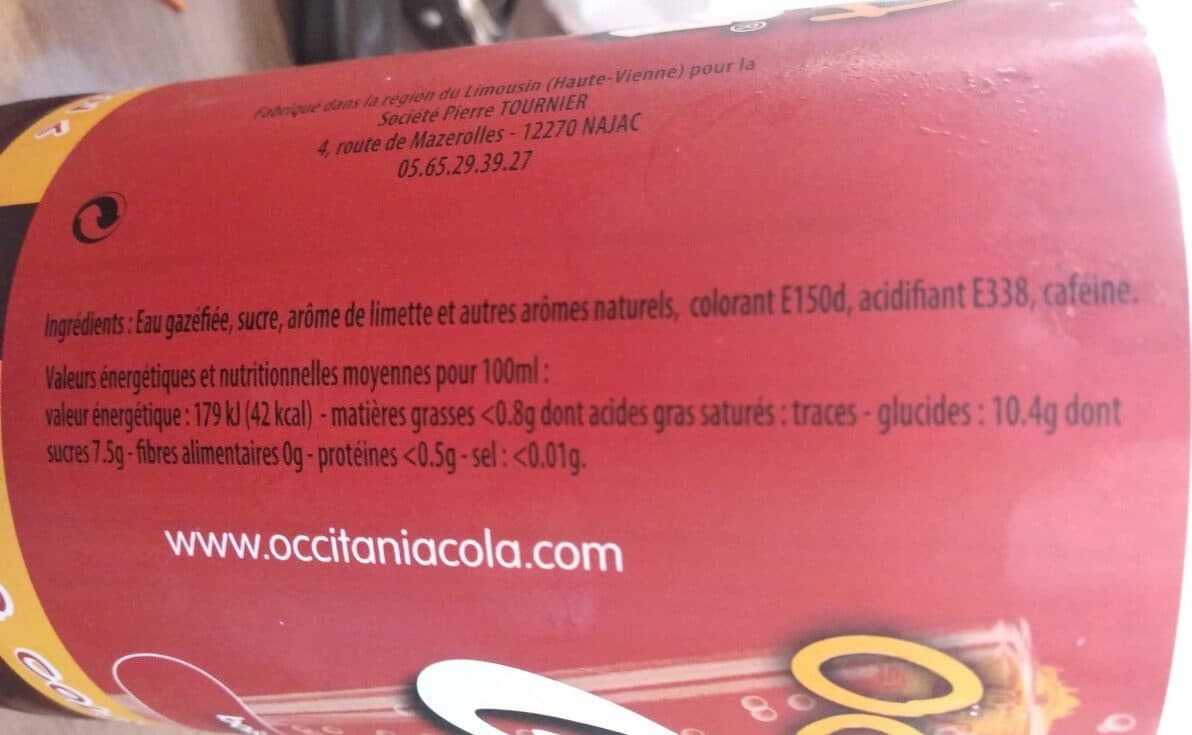 Open Food Facts Occitania Cola packshot