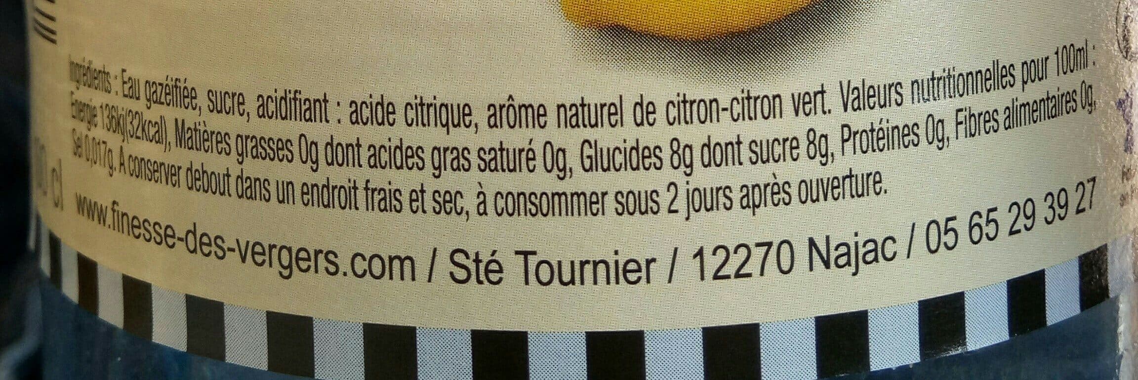 Finesse des Vergers Limonade artisanale packshot