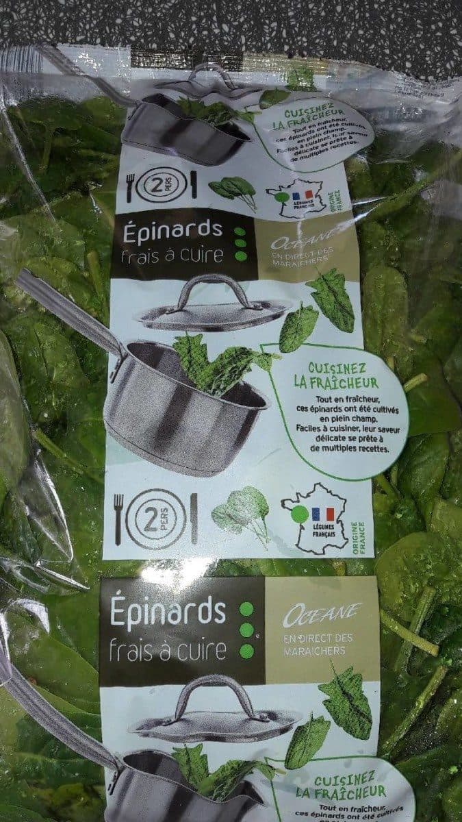 Oceane Épinards frais à cuire packshot