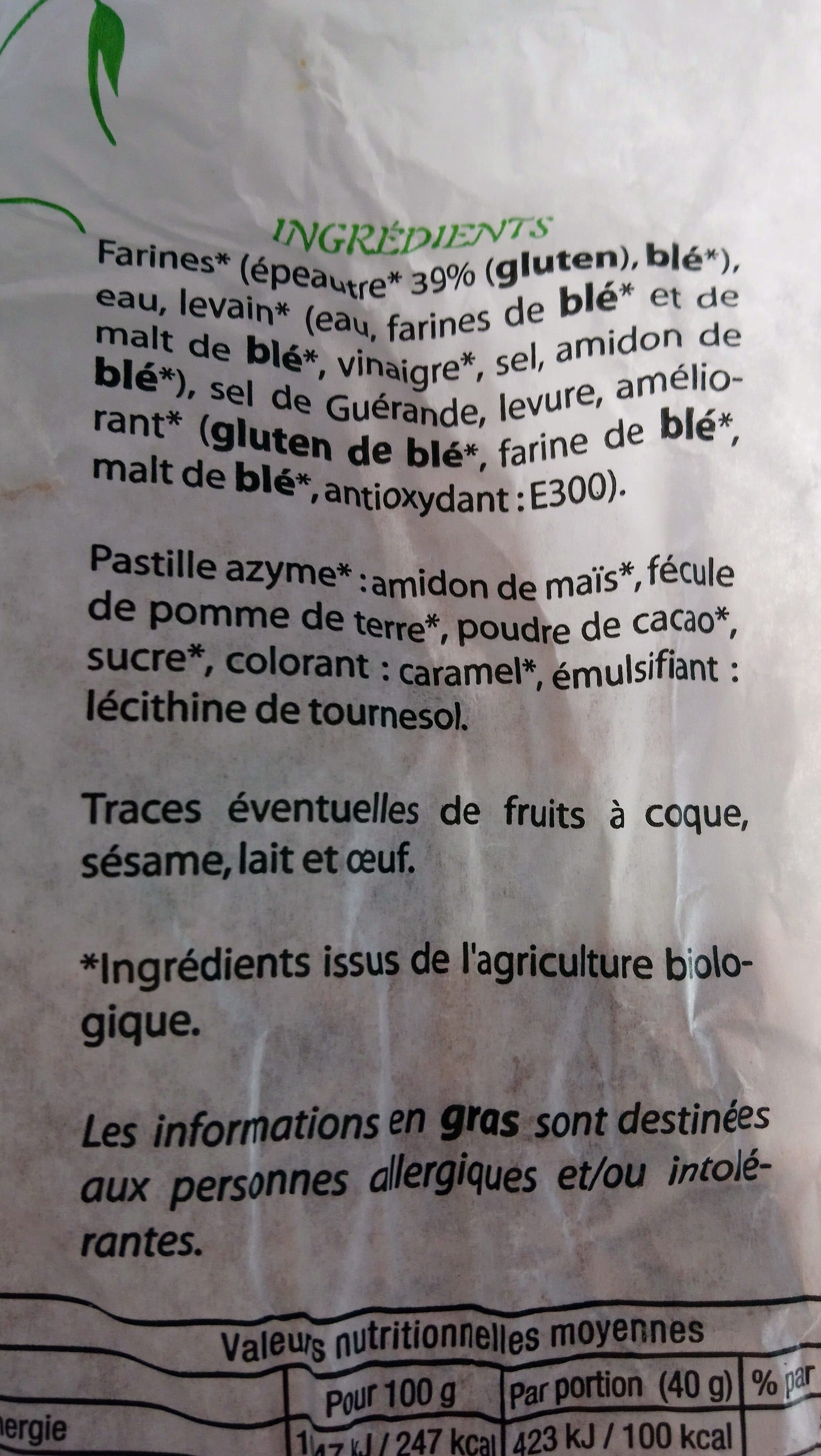 U Bio Pain épeautre packshot