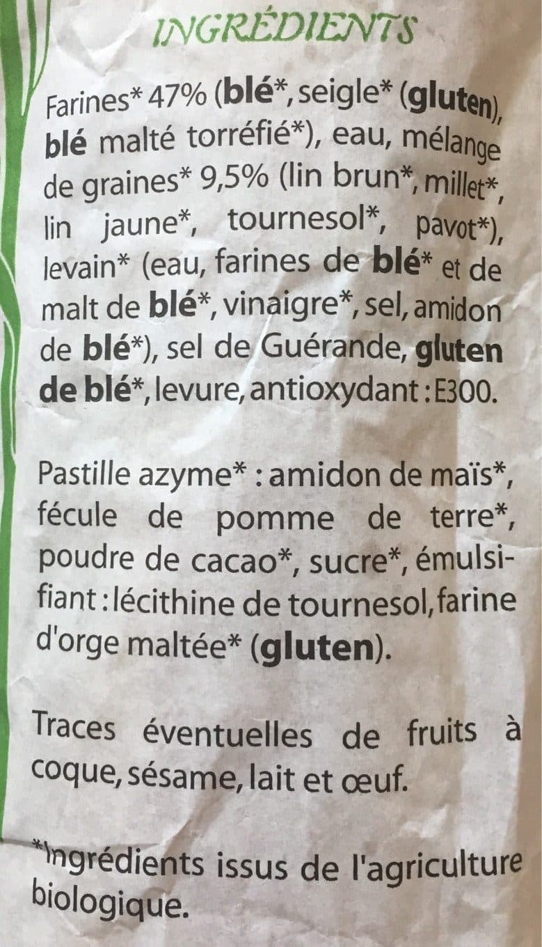 Hyper U Baguette aux cereales biologique packshot