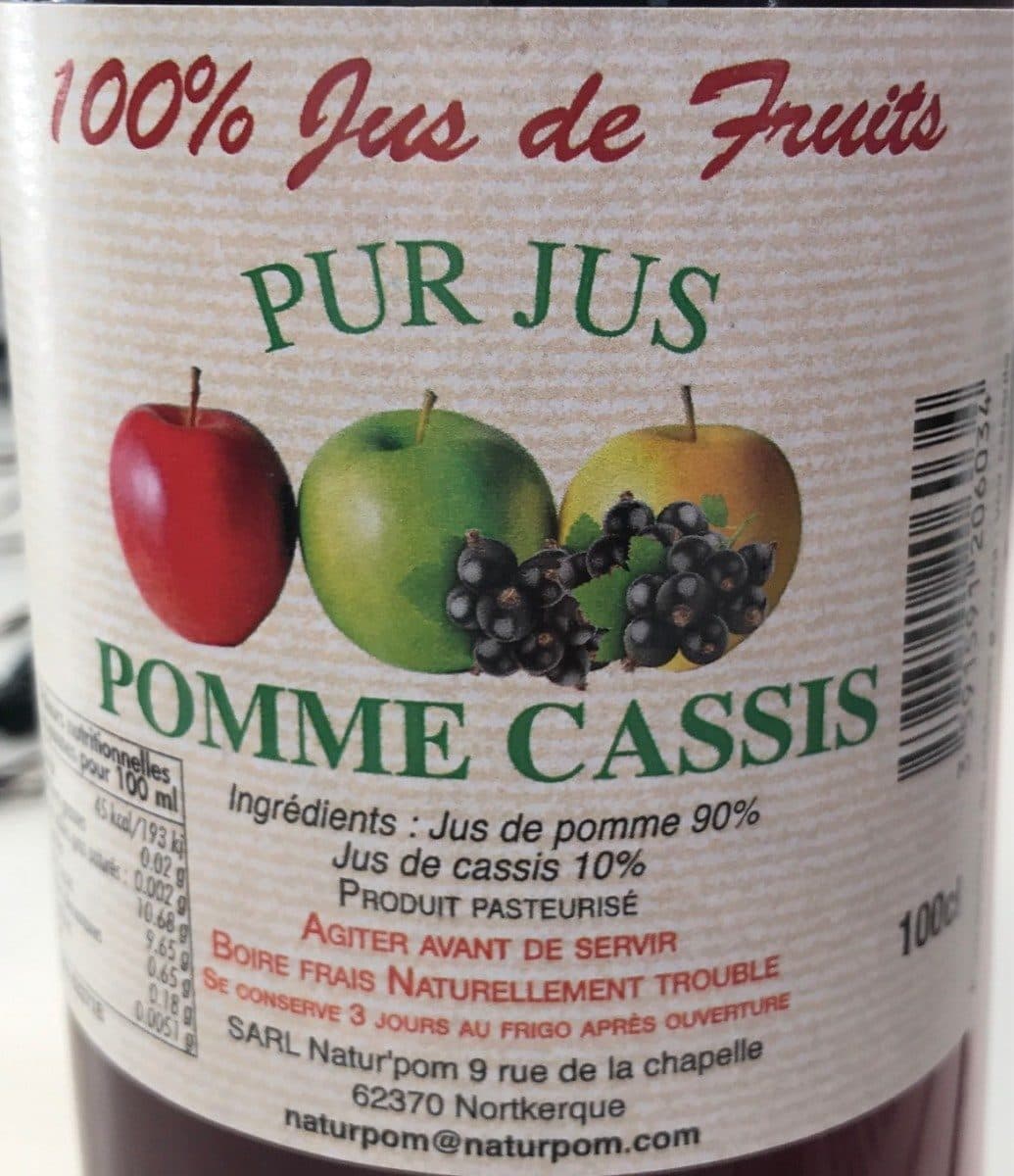 Open Food Facts Pur jus packshot