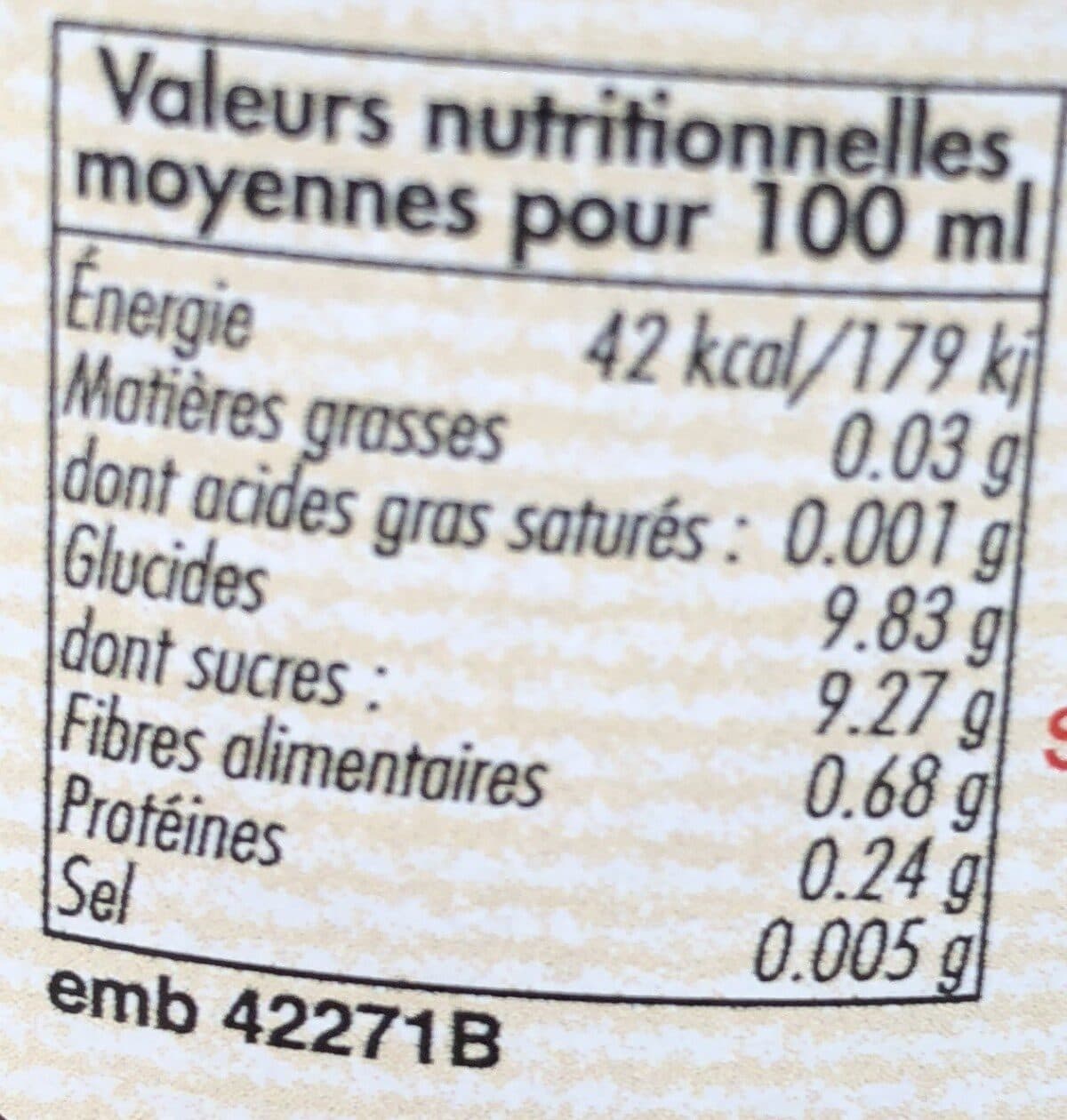 Open Food Facts Put Jus Pomme Framboise packshot