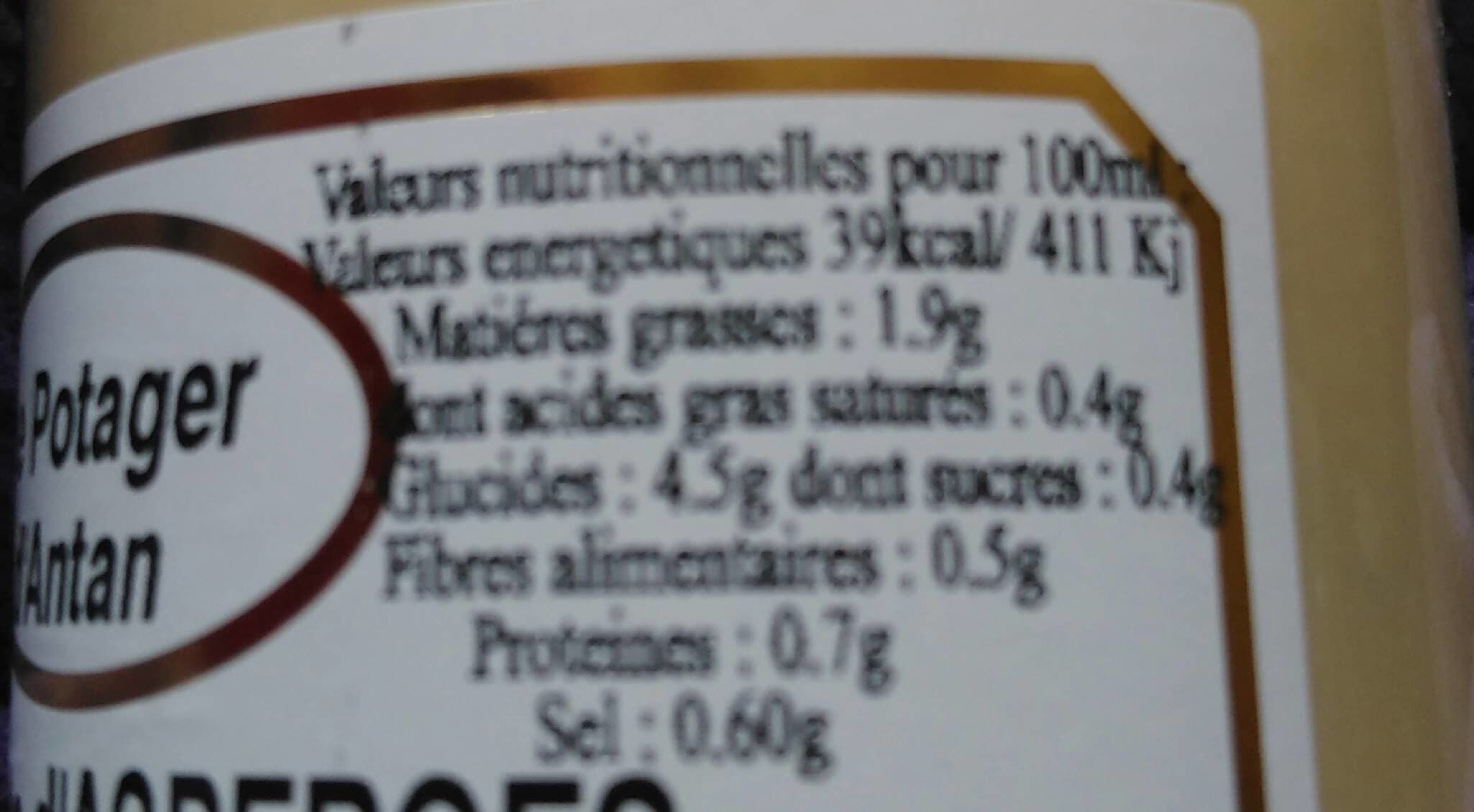 Le Potager d'Antan Velouté d'asperges packshot