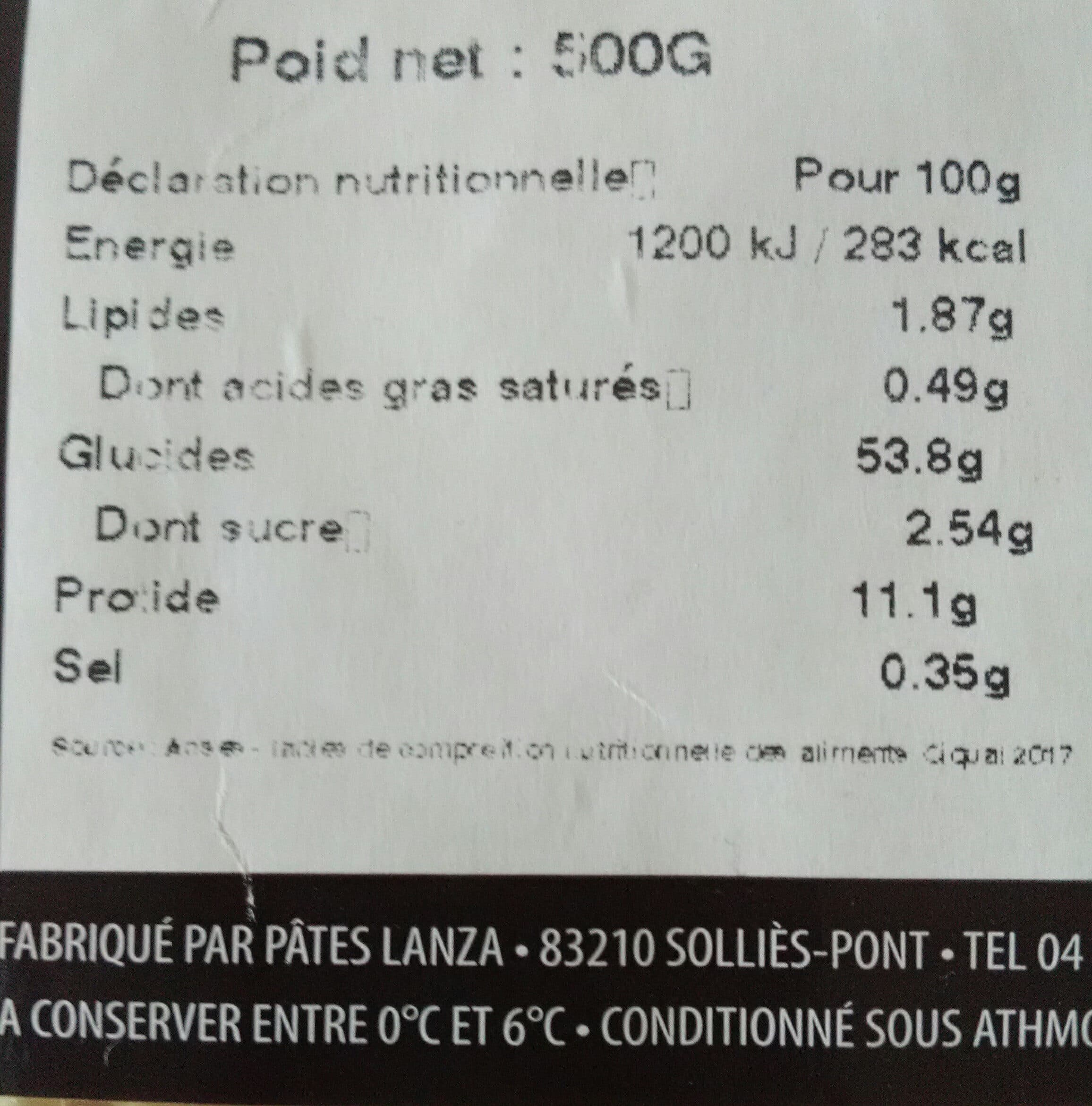 Les Demoiselles de Provence Tagliatelles aux oeufs frais packshot