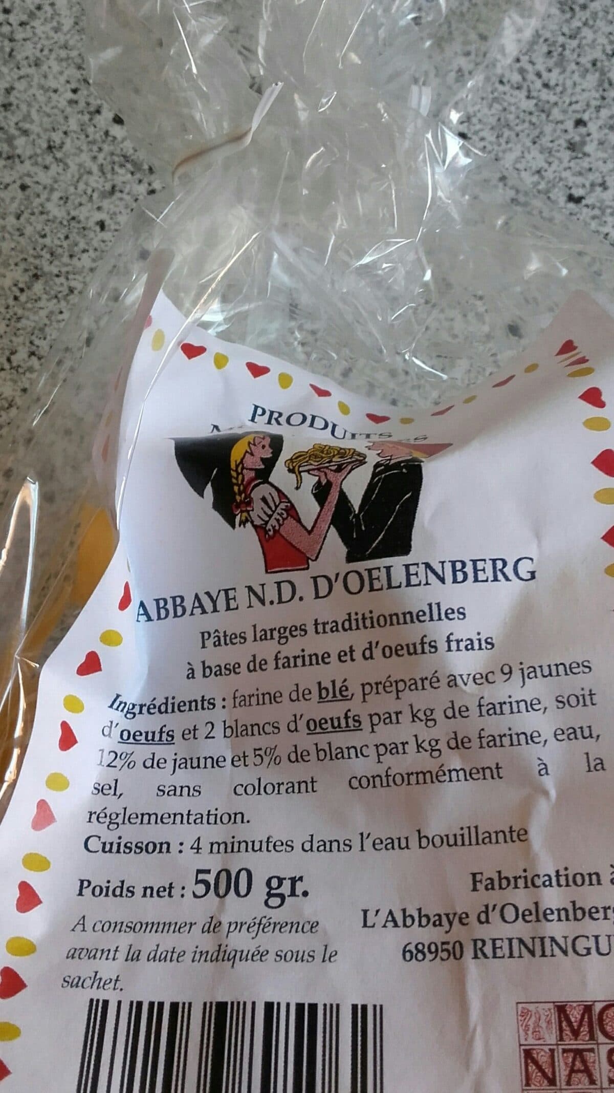 oelenberg Pâtes packshot