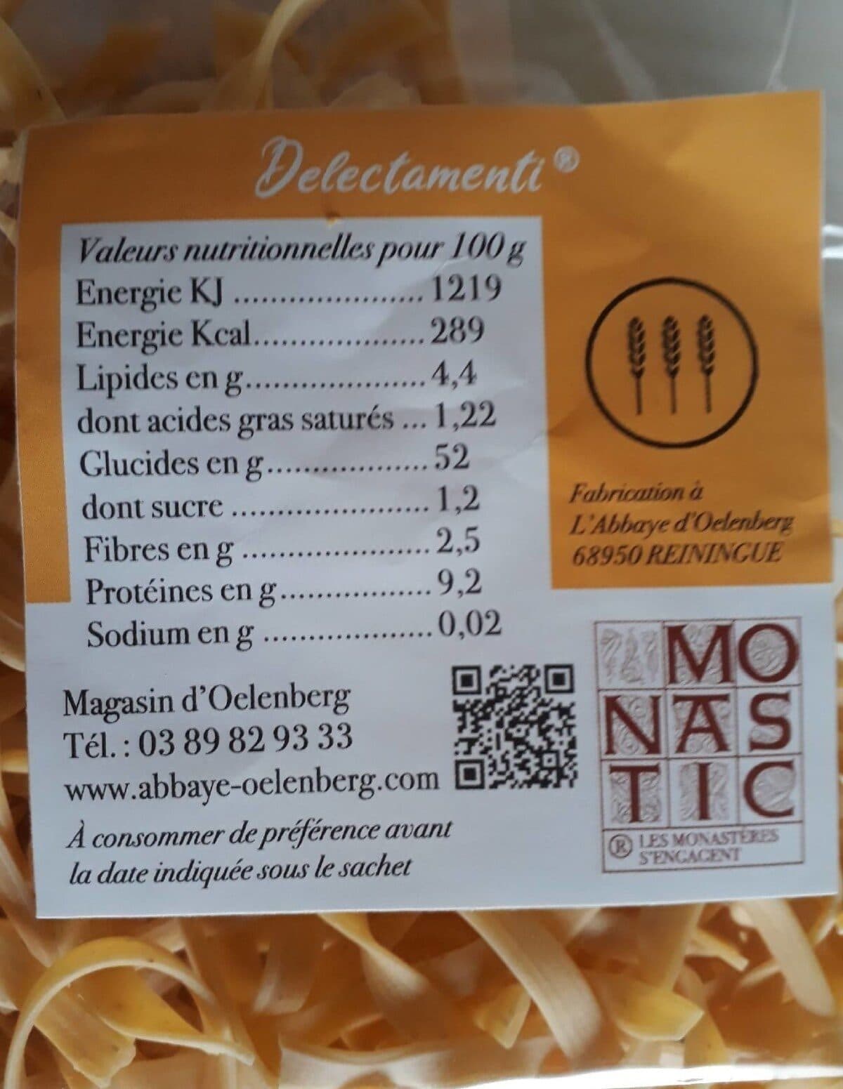 Open Food Facts Pâtes moyennes traditionnelles packshot