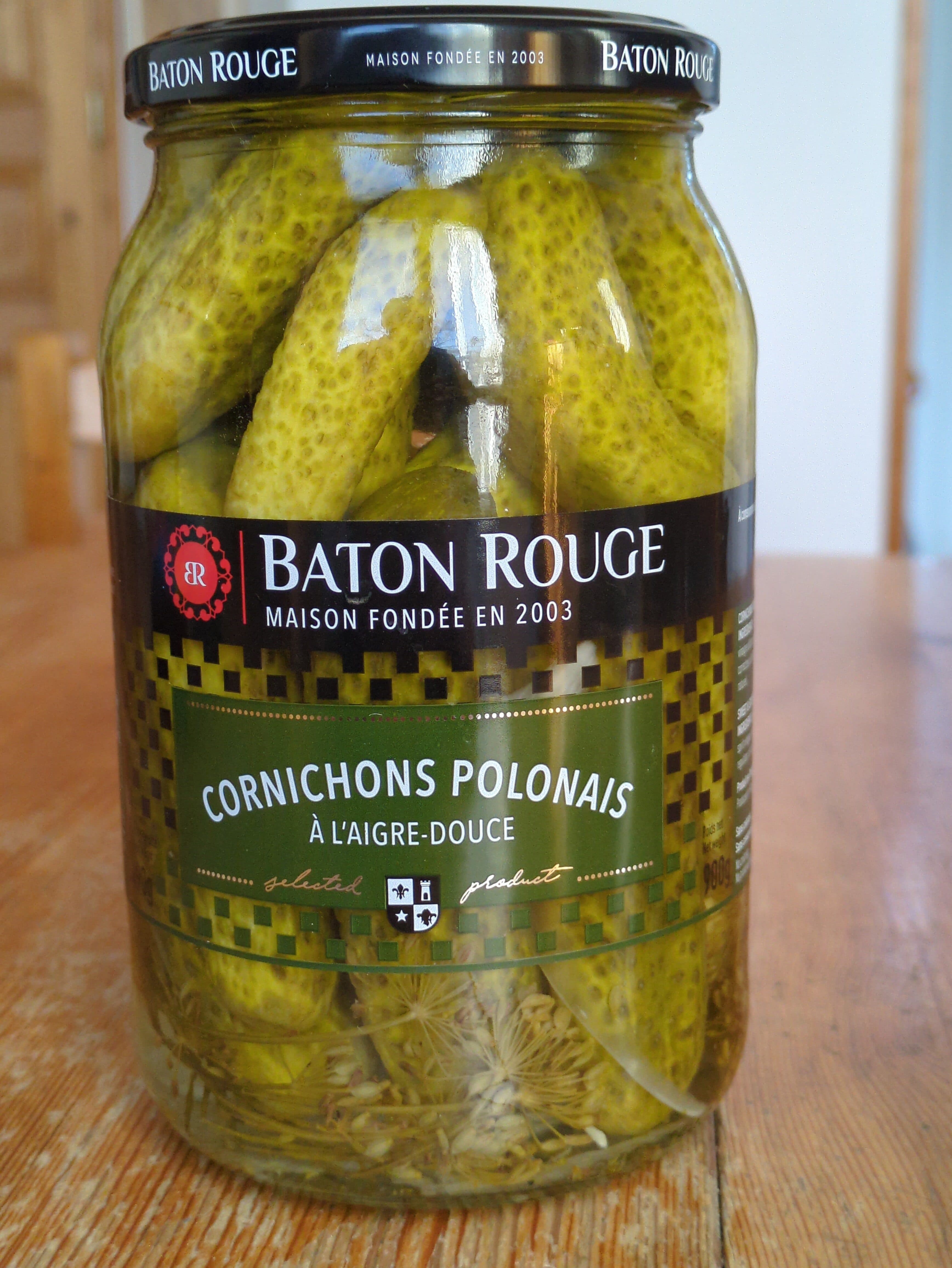 Bâton Rouge cornichons polonais packshot