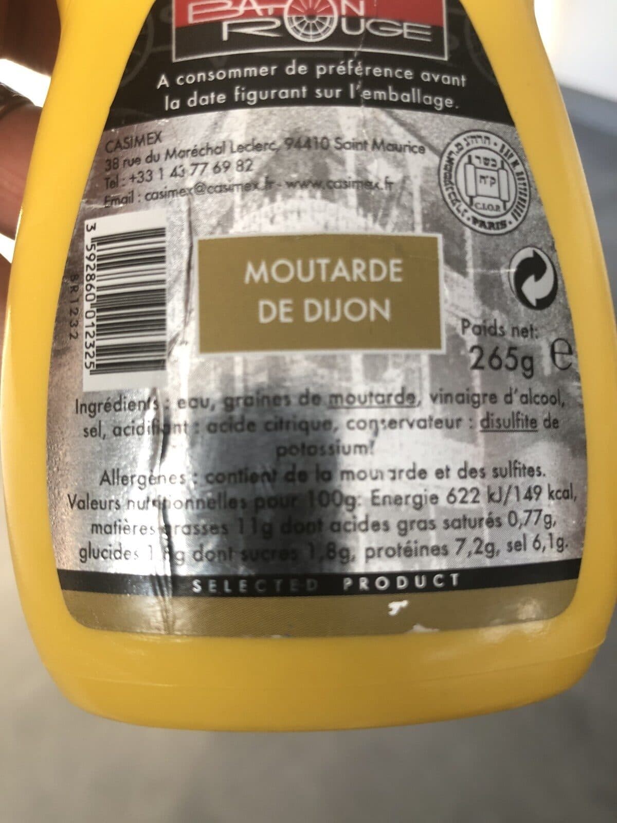 Baton Rouge Moutarde de dijon packshot
