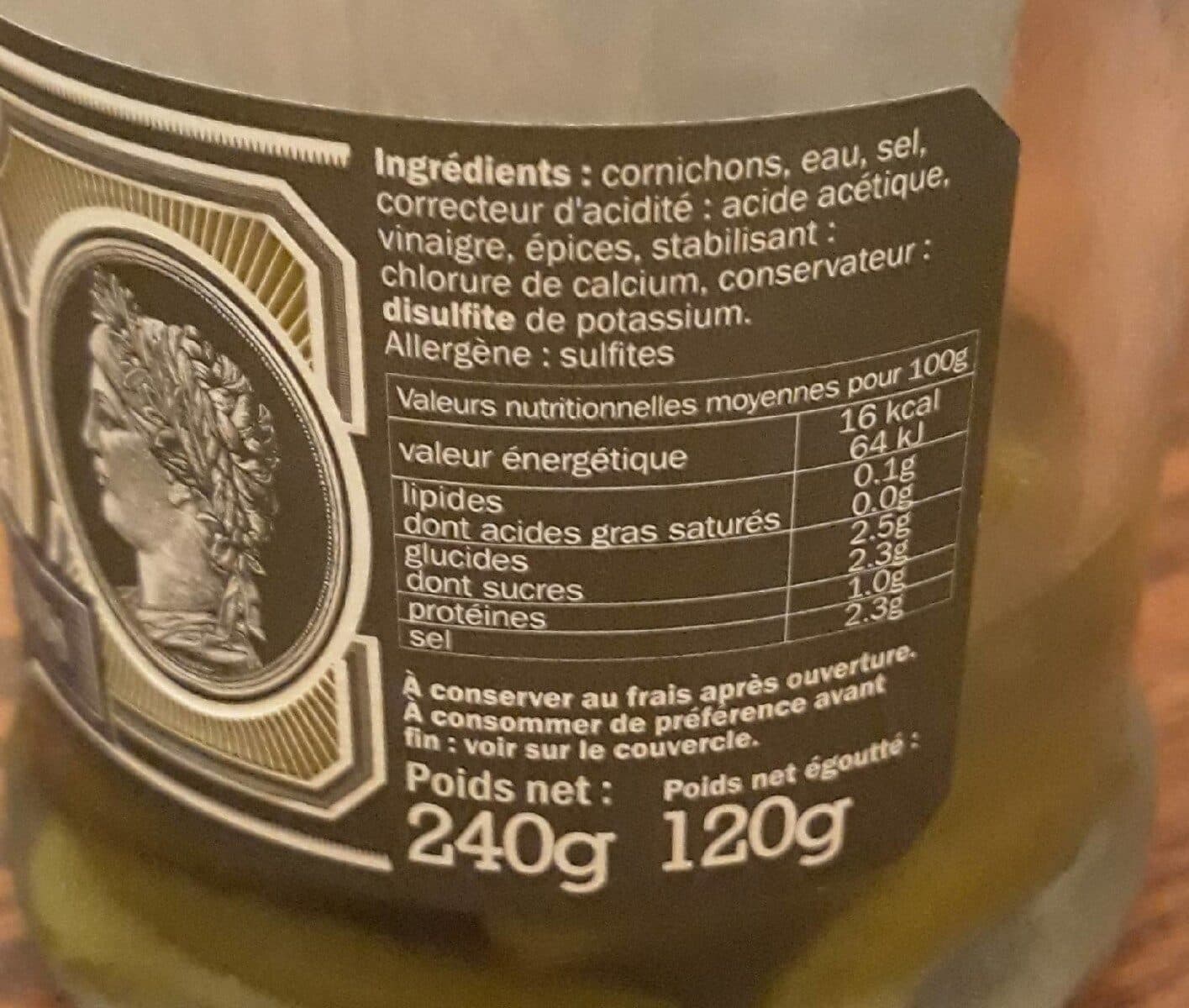 Bornibus Cornichons Extra-fins packshot