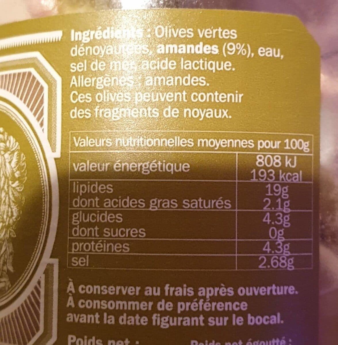 Bornibus Olivas Verdes Rellenas De Almendra BORNIBUS packshot