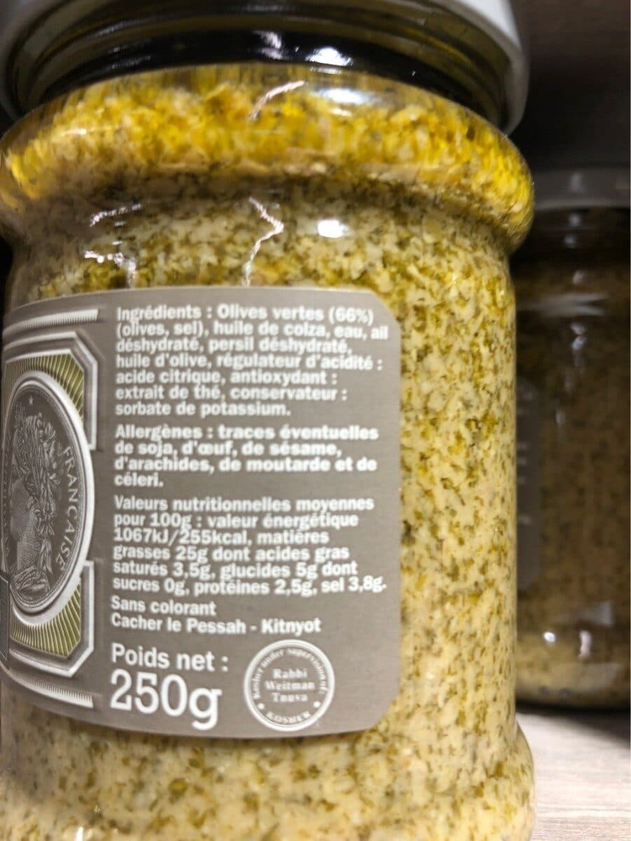 Bornibus Tapenade olives vertes packshot