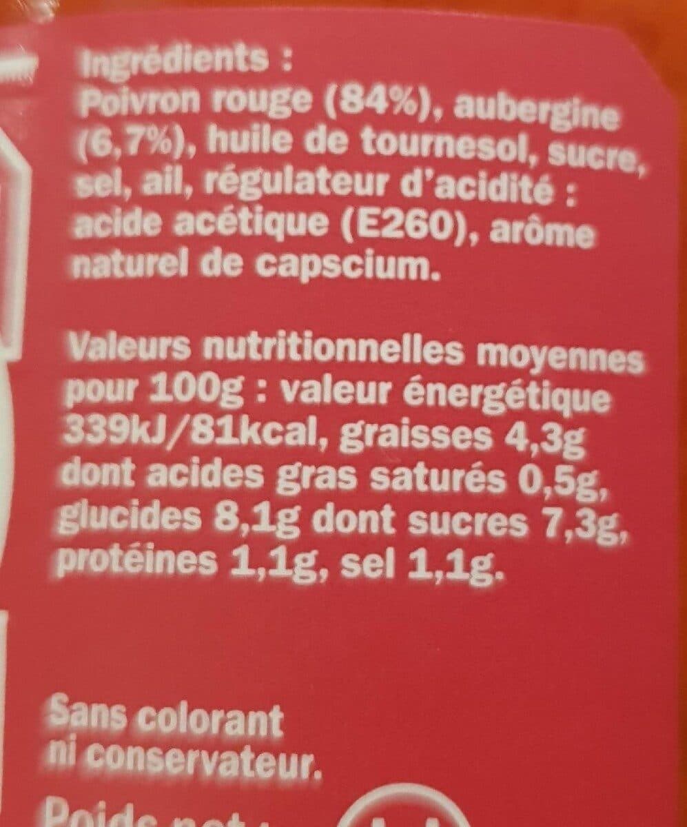 Bornibus Tartinade Poivrons Et Aubergines packshot