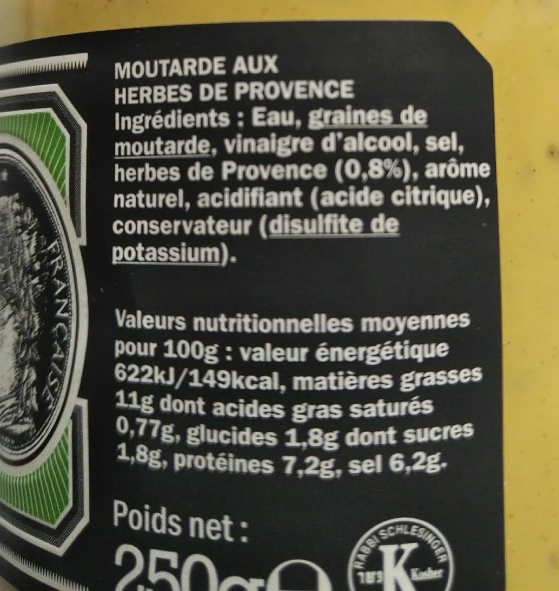 Bornibus Moutarde aux herbes de Provence packshot