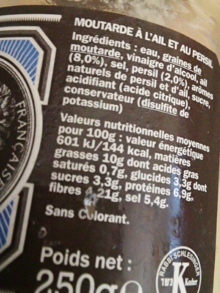 Bornibus Moutarde ail et persil packshot
