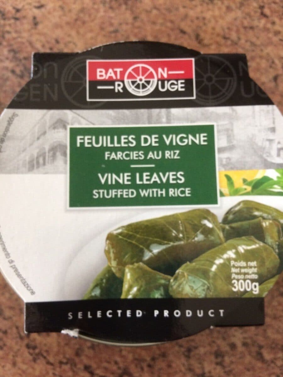 Baton Rouge Feuilles de vigne farcies au riz packshot
