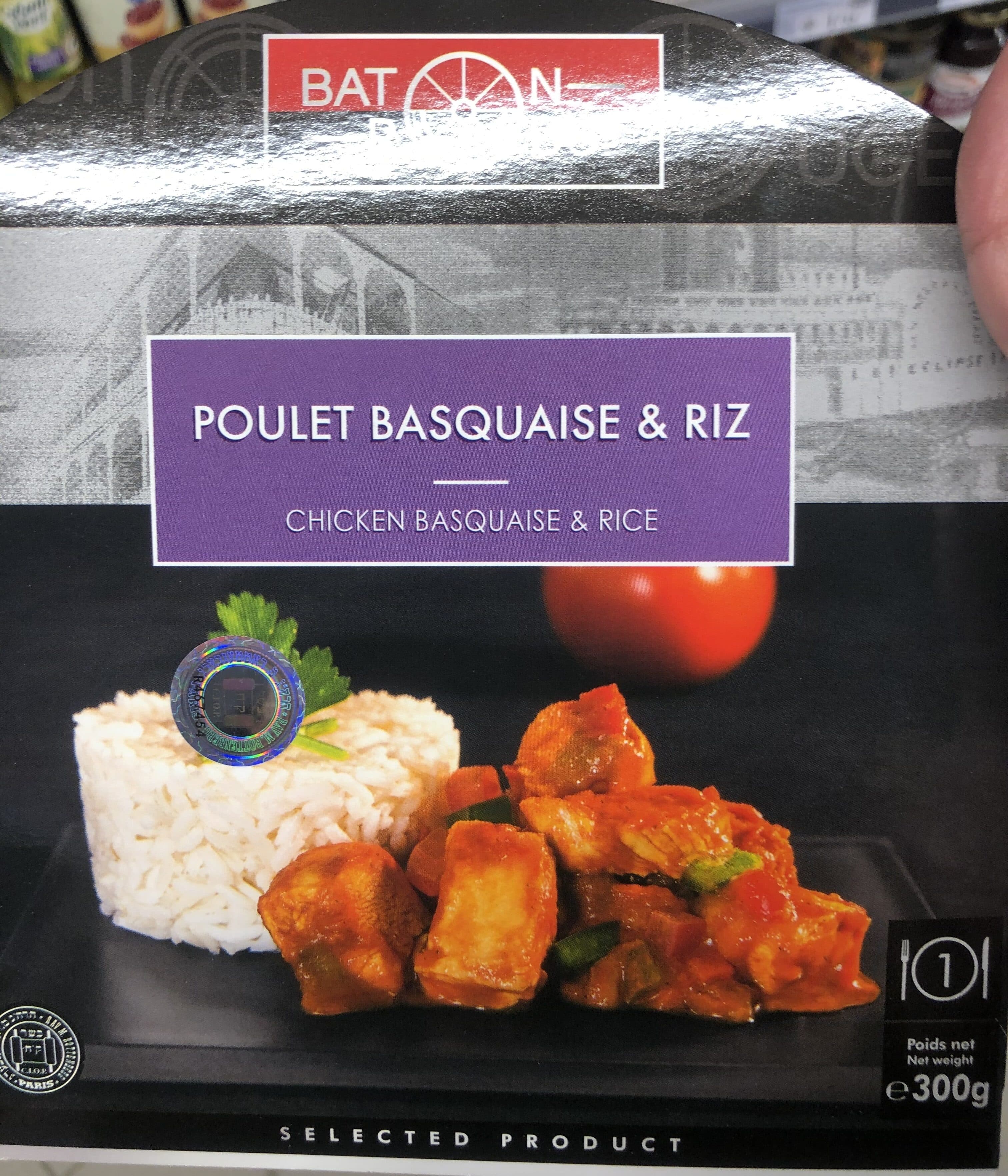 Baton Rouge Poulet Basquaise & Riz packshot