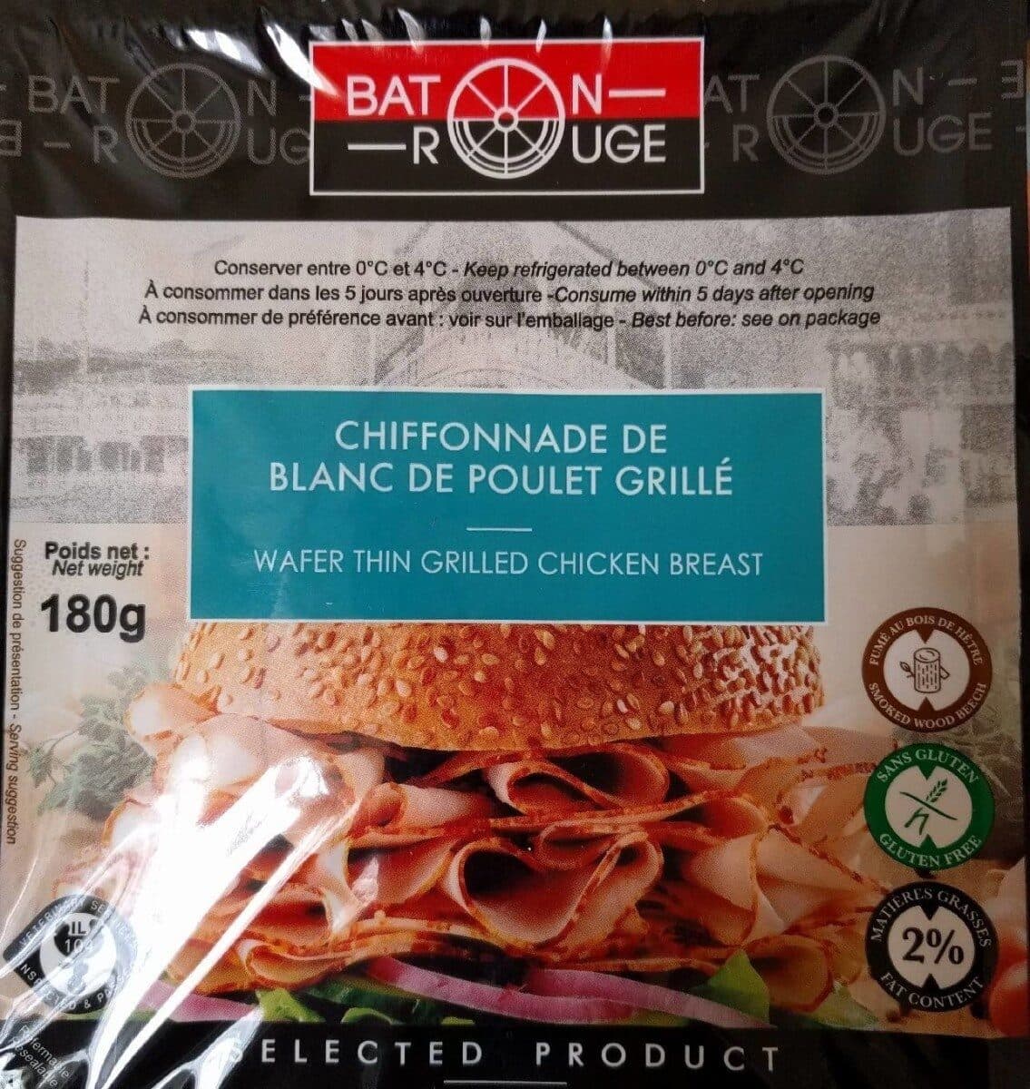 Baton Rouge Chiffonnade de blanc de poulet grillé packshot