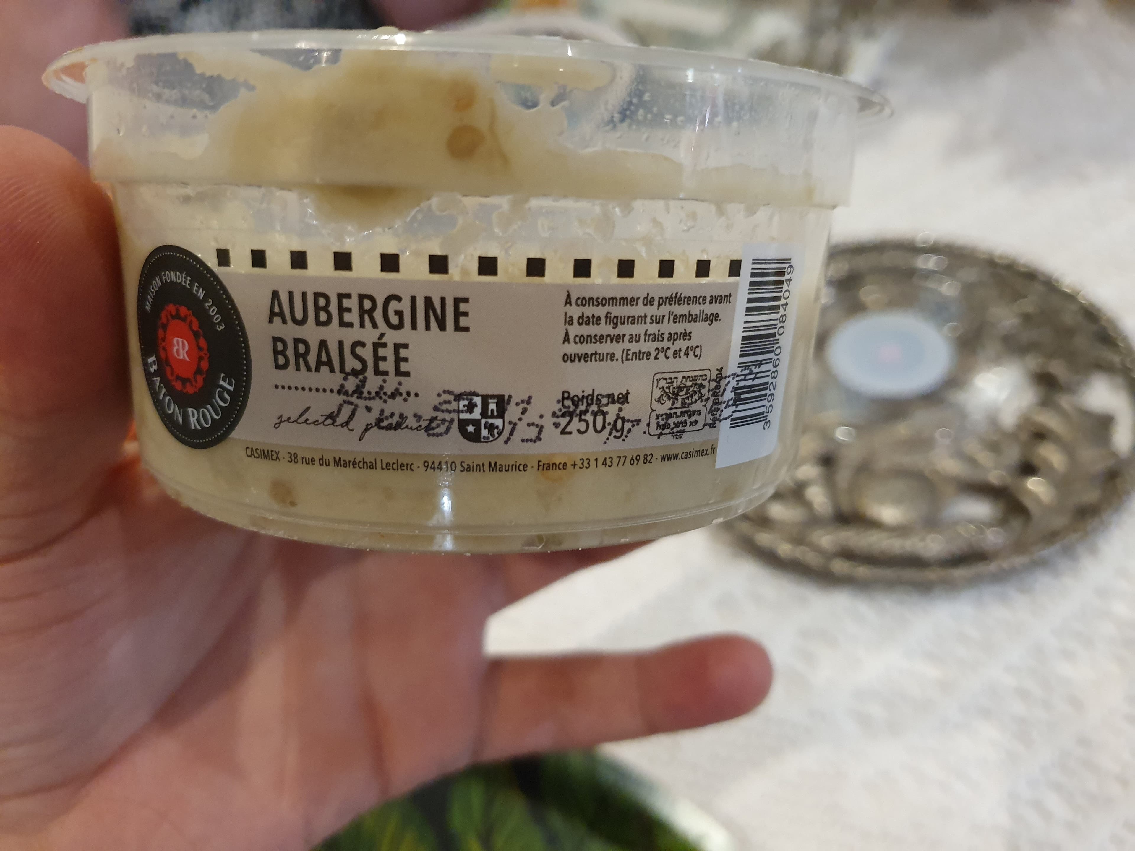 Baton rouge Aubergines braisées packshot