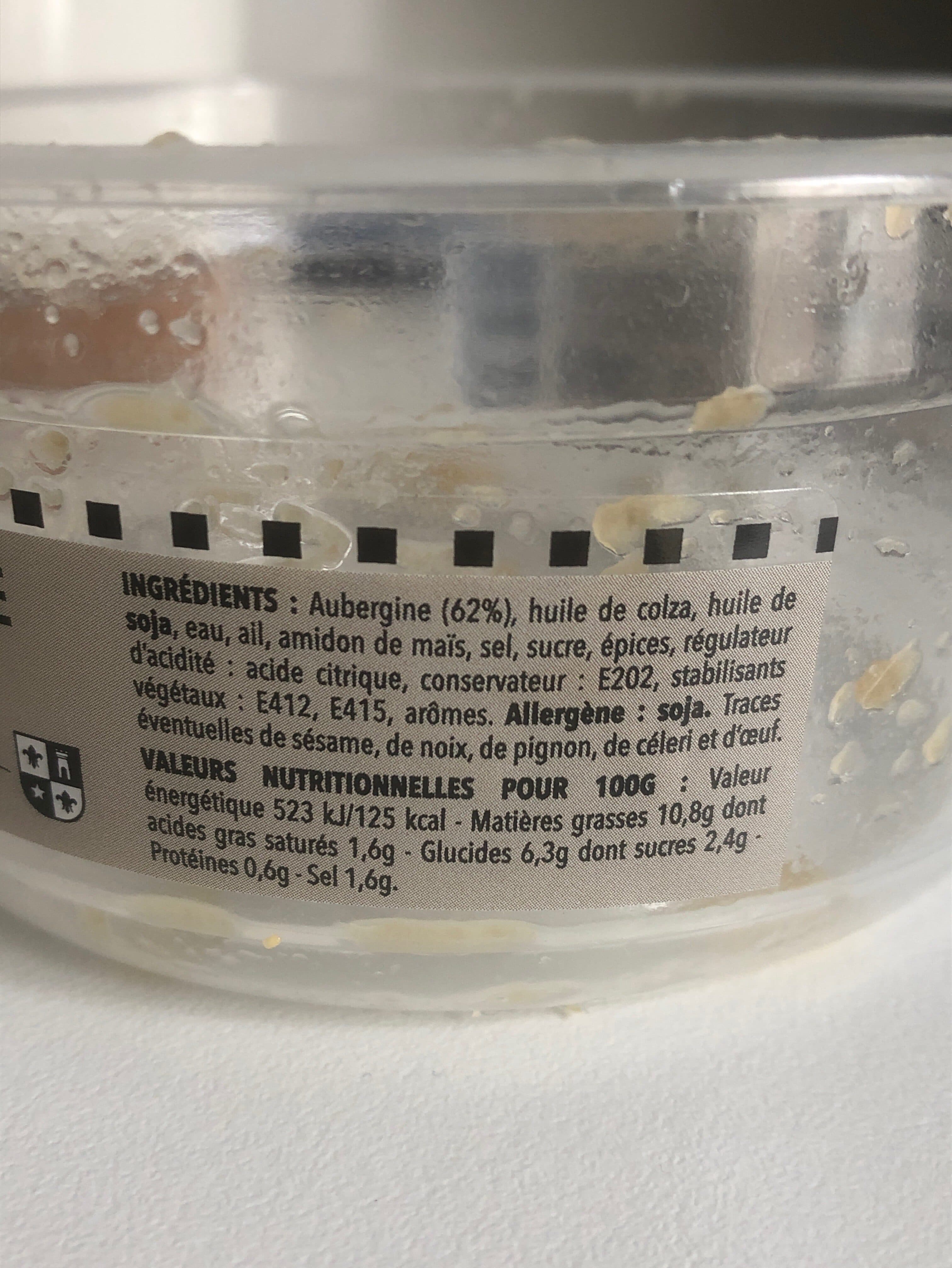 Baton rouge Aubergines braisées packshot