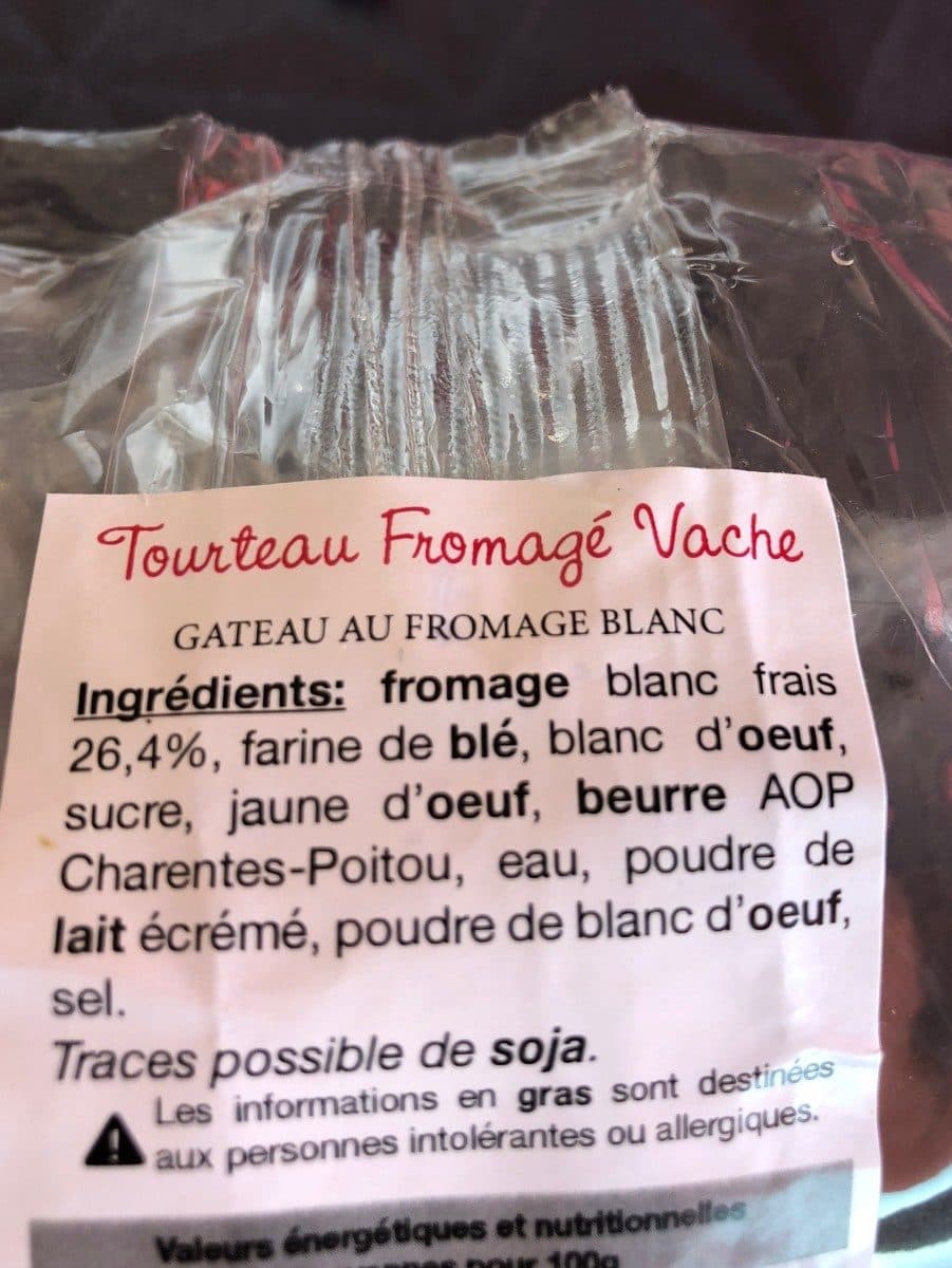 Open Food Facts Tourteau Fromagé Vache packshot