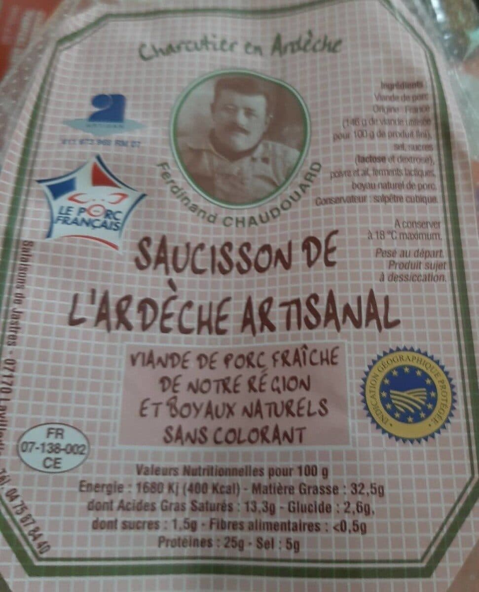 Ferdinand Chaudouard Saucisson artisanal packshot