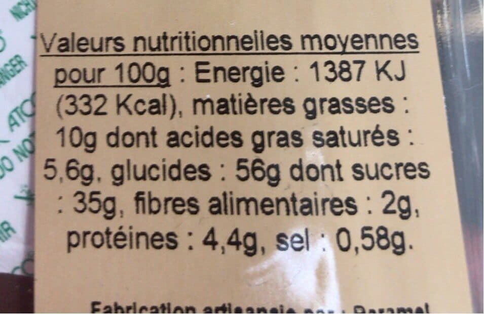 Baramel Pain d'Epice Gingembre, Pistache et Citron packshot