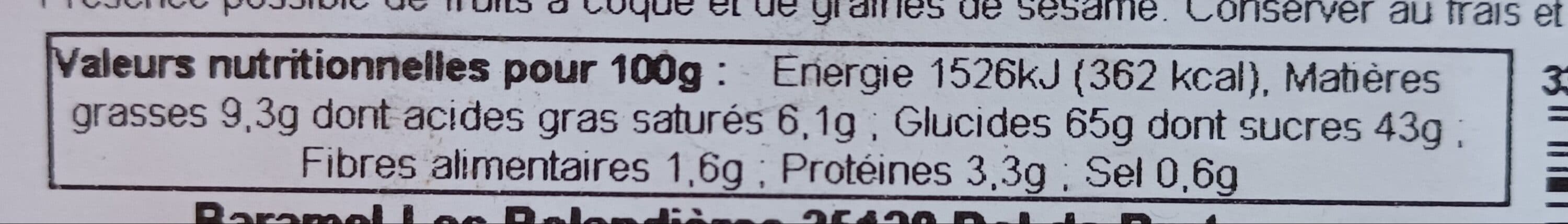Baramel Pain d'Épice à l'Orange packshot