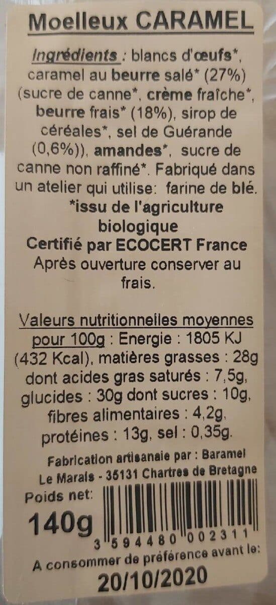 Baramel Moelleux caramel au beurre salé packshot