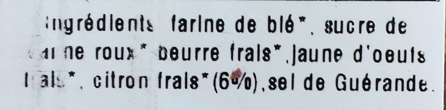 Baramel Sablé Citron packshot