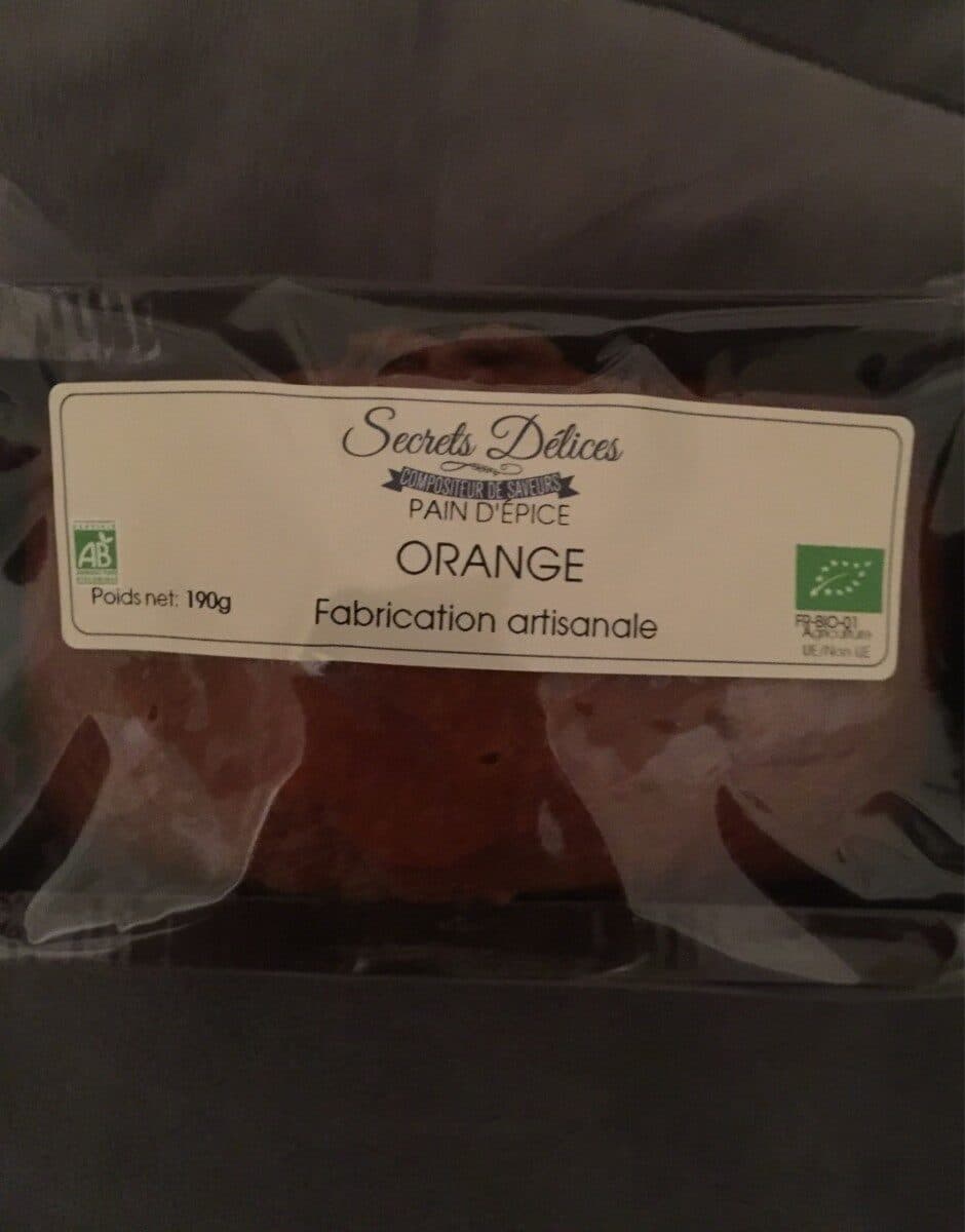 Secrets Délices Pain d'épice orange packshot