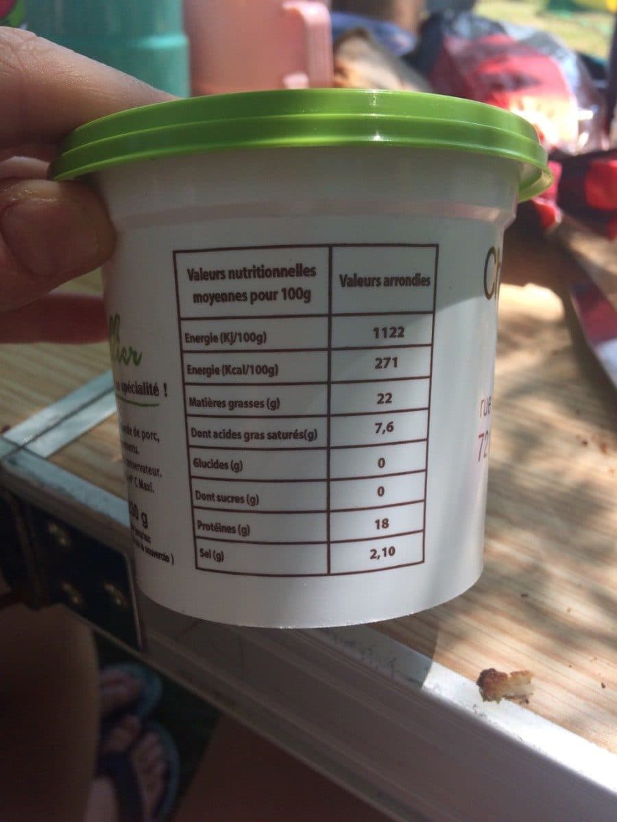 Open Food Facts Rillettes de pierre gallier packshot