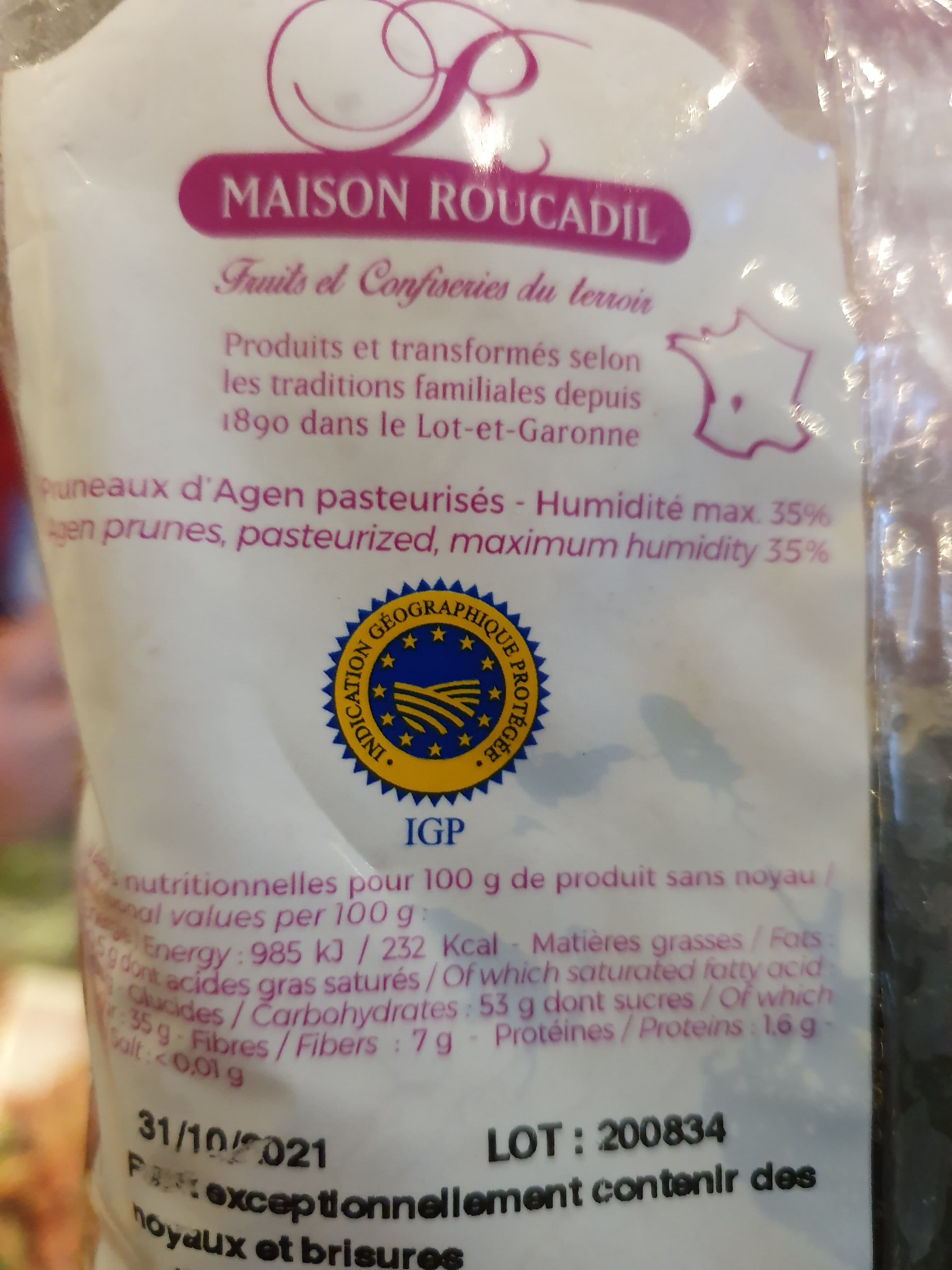 Maison Roucadil Pruneaux d'agen packshot