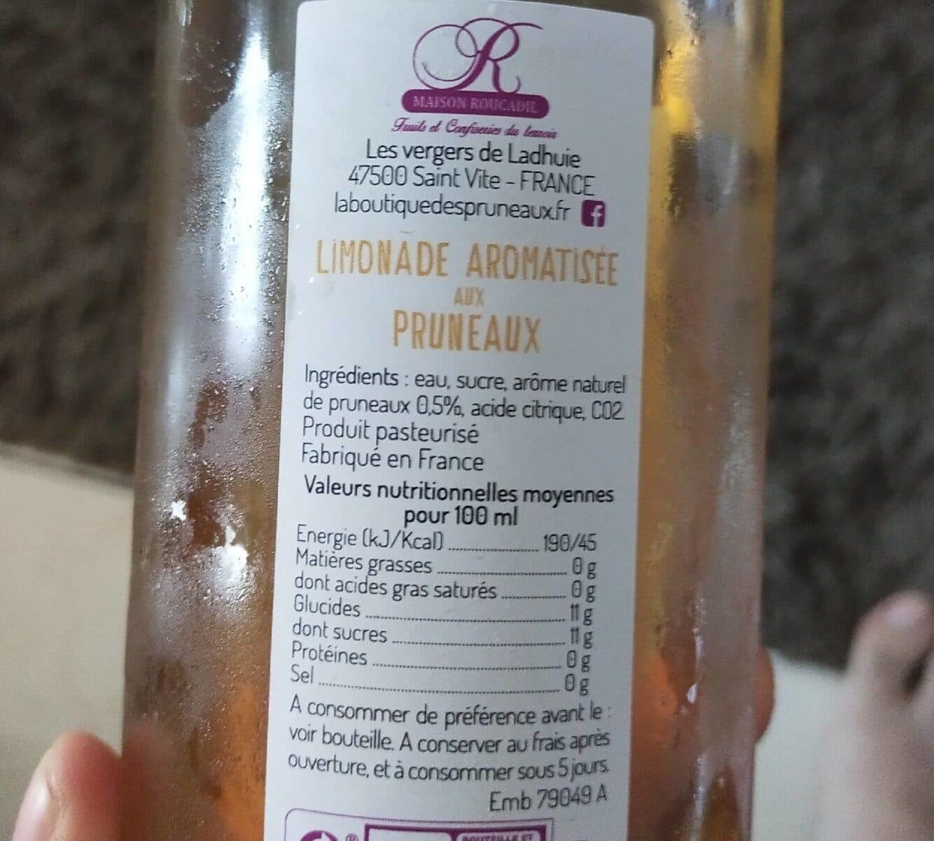 Maison Roucadil Limonade de Pruneau packshot