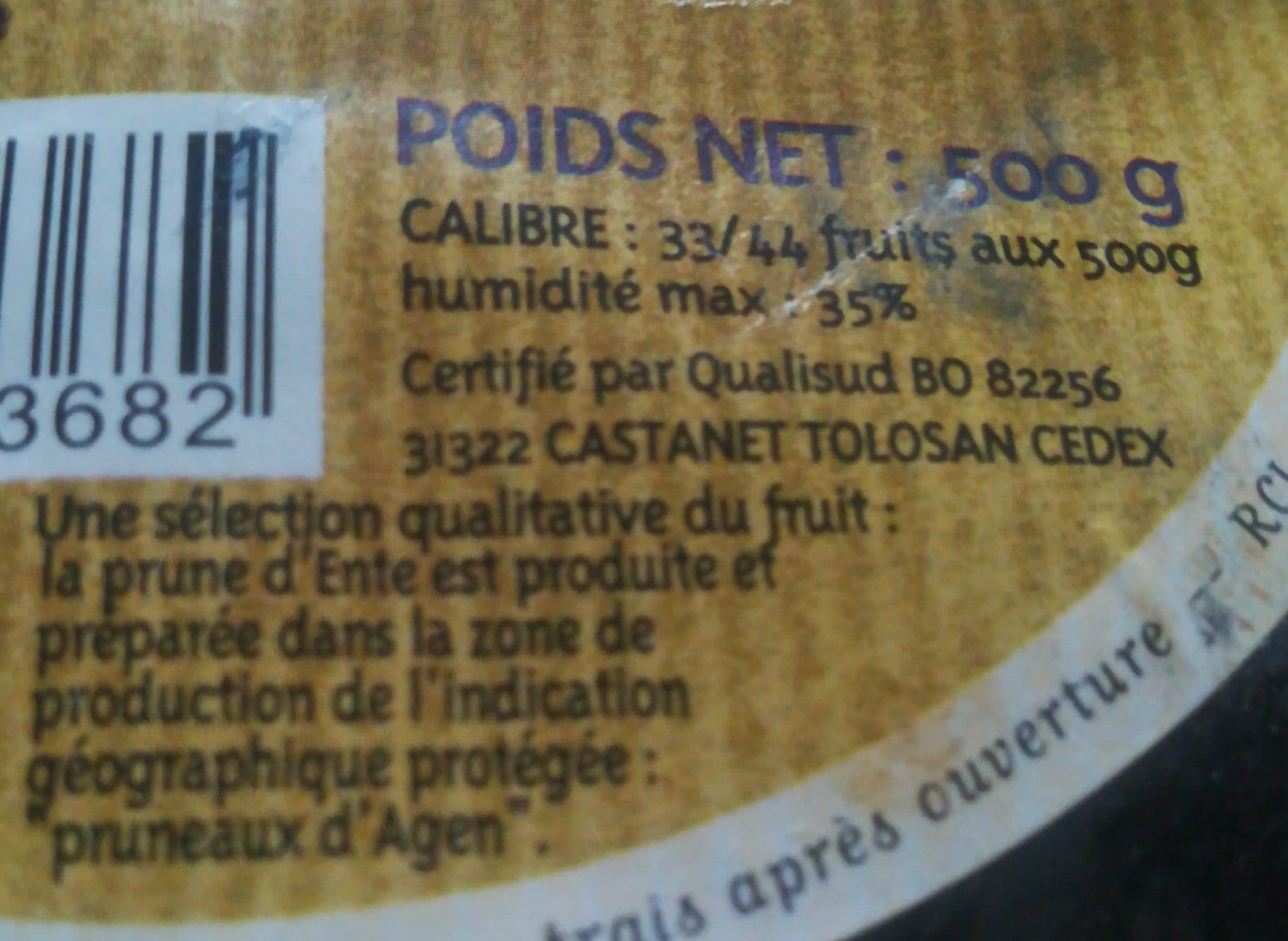 Monsieur de campagnac Pruneaux d'Agen entiers packshot