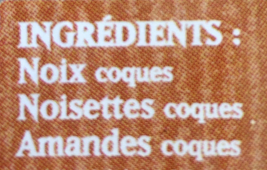 Maison Roucadil Mélanges coques: amandes, noix, noisettes packshot