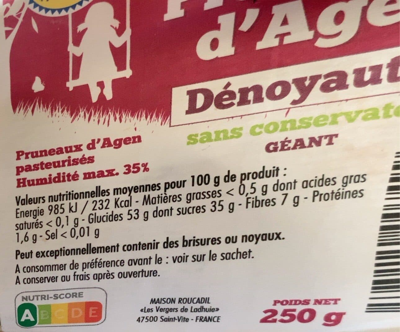 PRUNEAUX D’ANTAN Pruneau d'Agen, IGP, dénoyauté packshot