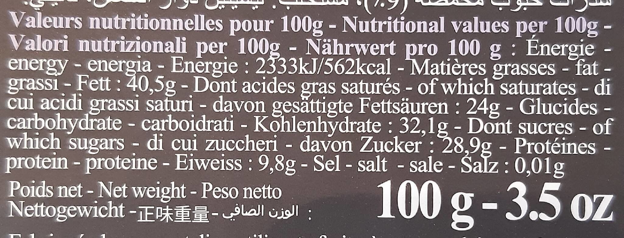 Weiss Tablette Chocolat Noir 70% Aux éclats De Fèves packshot