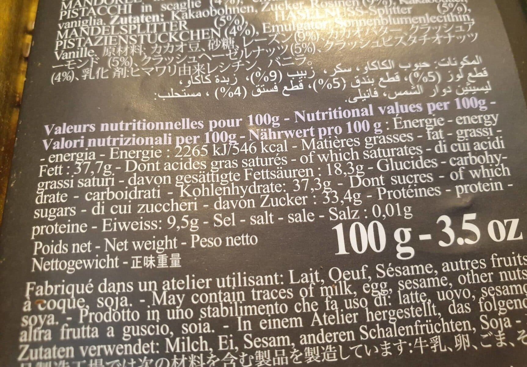 Weiss Chocolat Noir Mendiant packshot