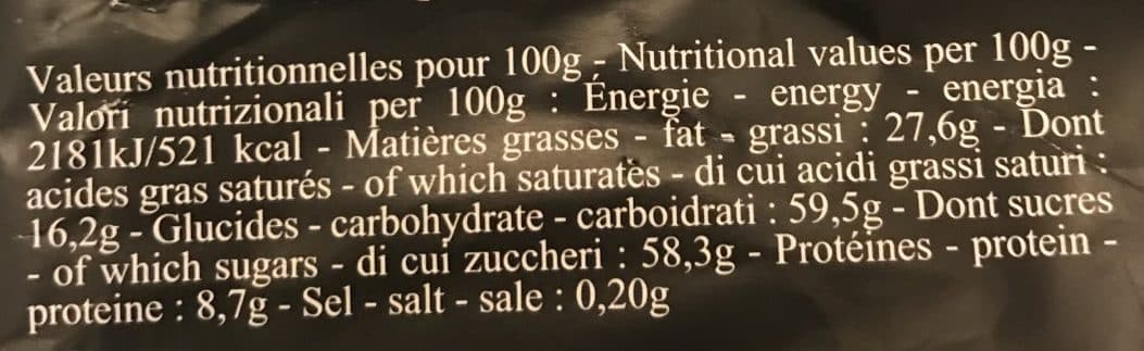 Weiss Chocolat Plaisir Sésame packshot