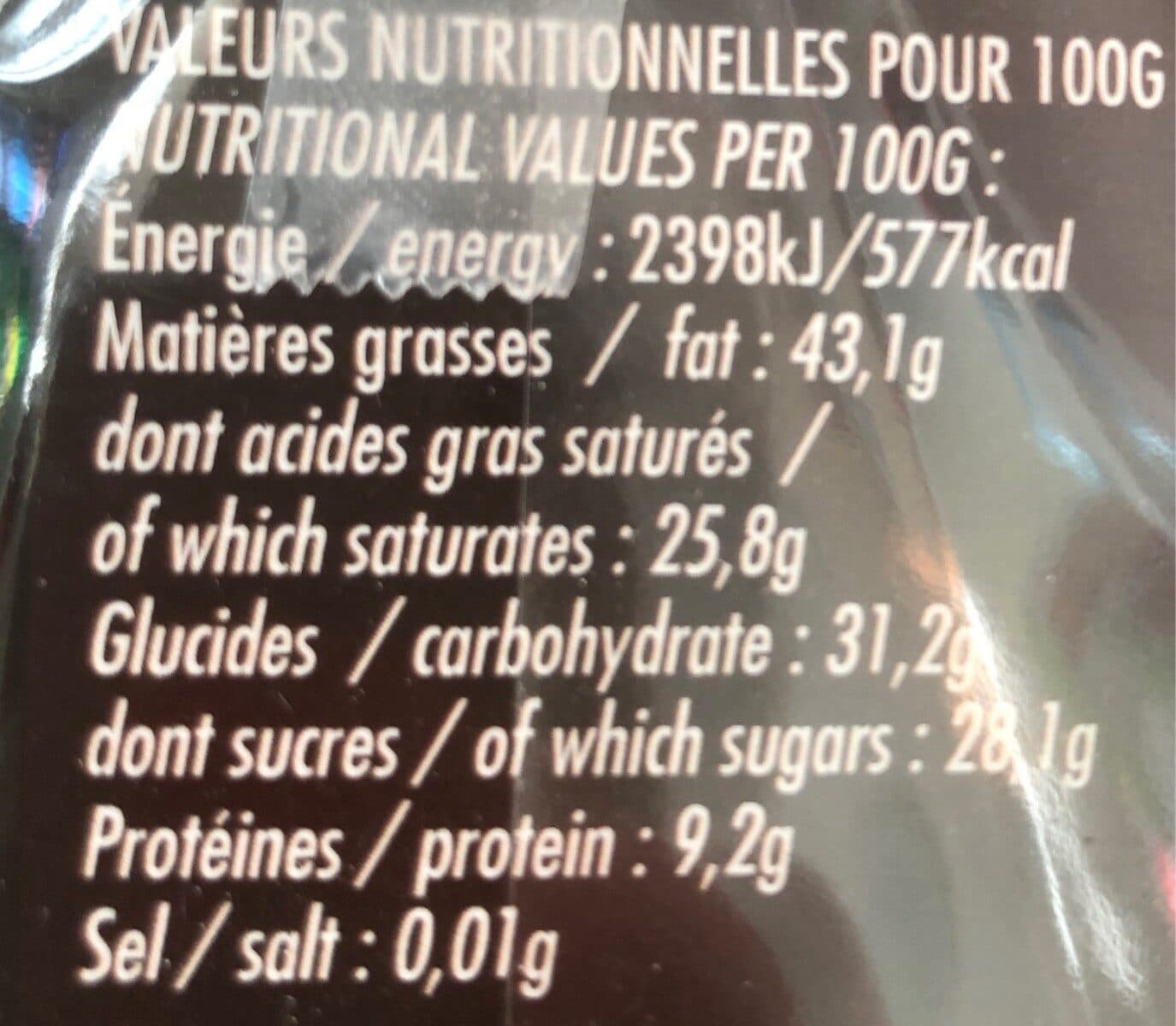 Weiss 72% Eben Chocolat Noir packshot