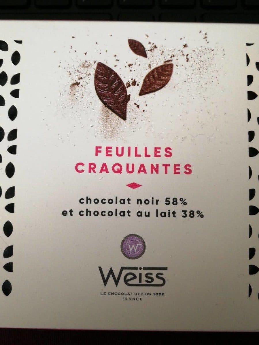 Weiss Feuilles craquantes packshot