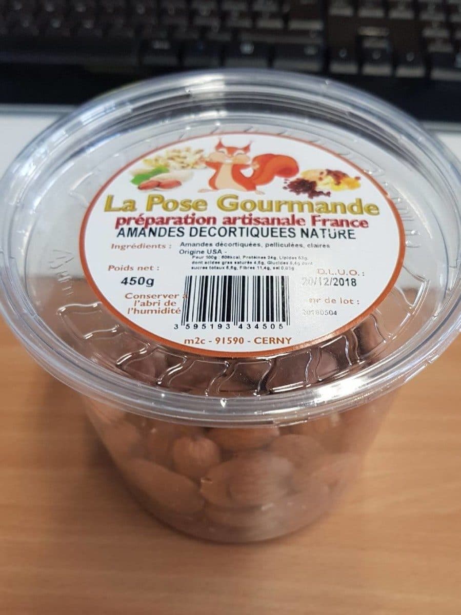 Open Food Facts Amandes décortiquées nature packshot