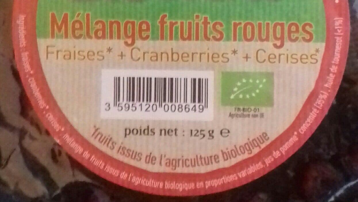 Open Food Facts Mélange fruits rouges packshot