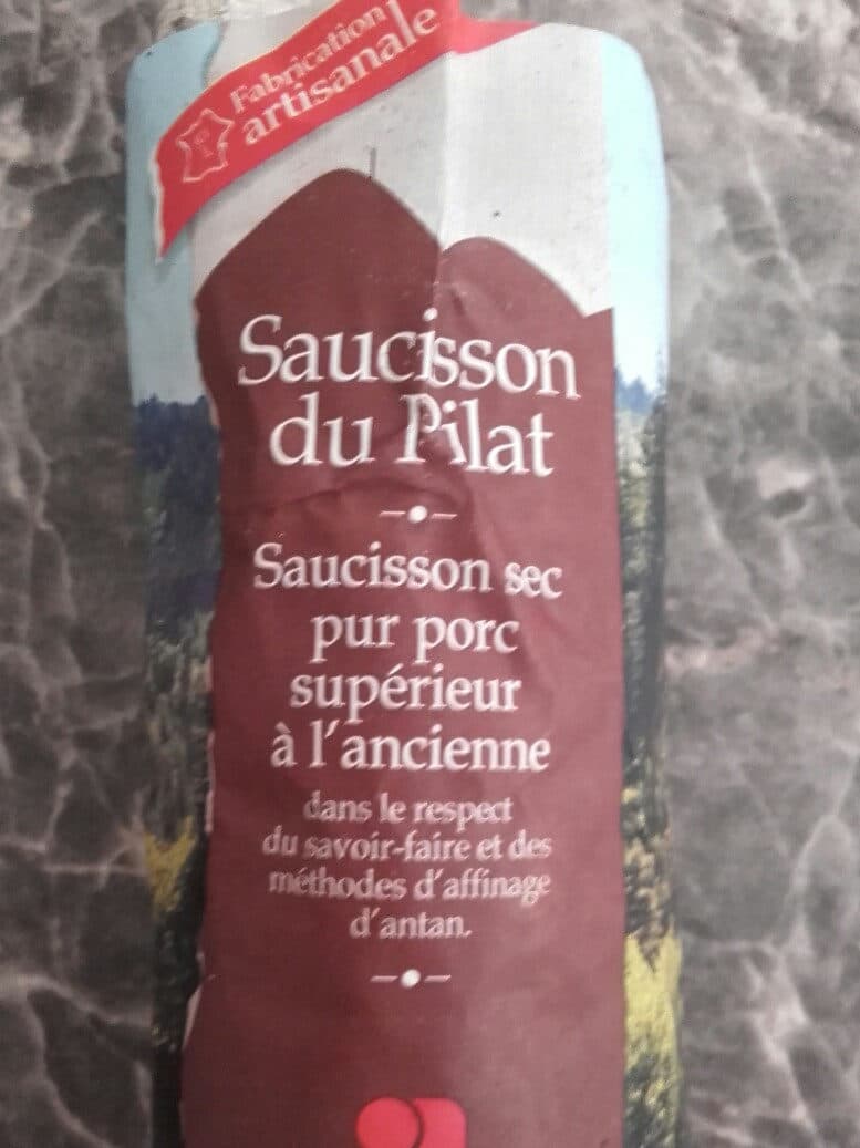 Saucisson Du Pilat Saucisson sec Pur porc supérieur à l'ancienne packshot