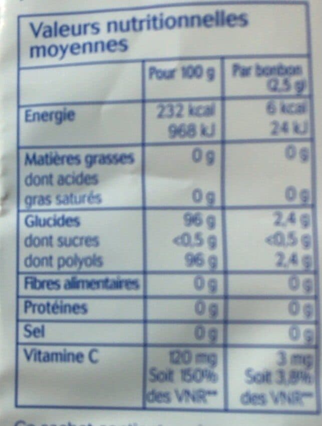 Open Food Facts Solens Bonbons Saveur Menthe Menthe Forte packshot