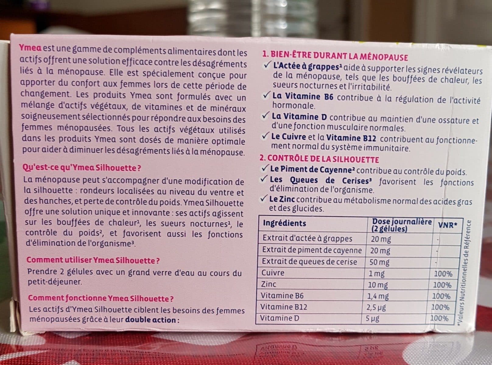 Open Food Facts Ymea Ménopause Silhouette 64 Gélules packshot
