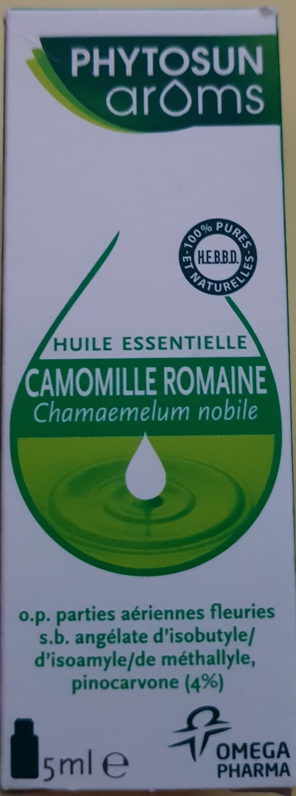 Phytosun Aroms Huile Essentielle de Camomille Romaine packshot